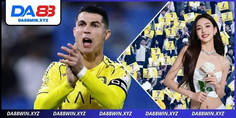 CĐV Al Nassr “biến” khán đài thành đại tiệc vàng – trắng